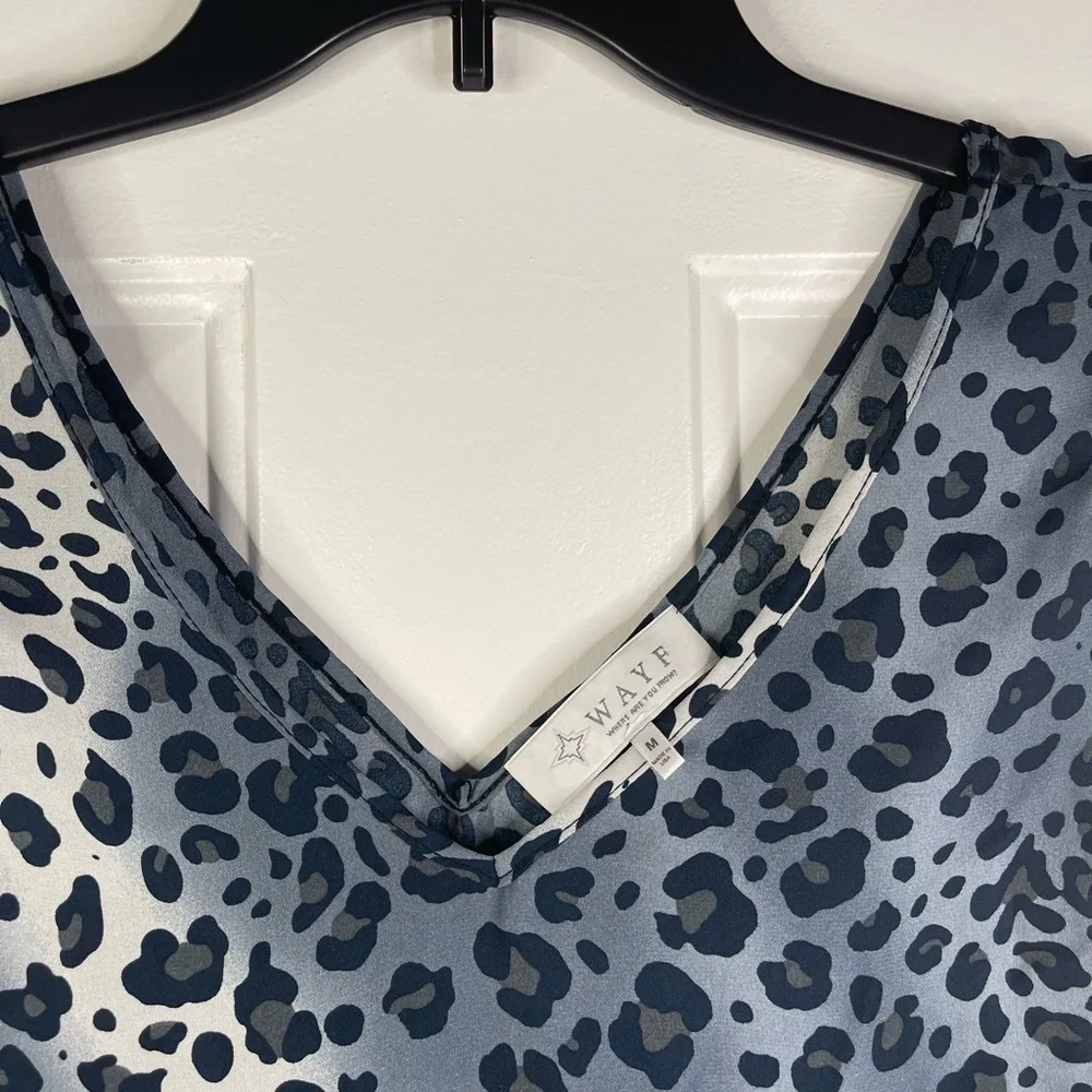Wayf where are you from sleeveless animal‎ print blouse. - Picture 3 of 7